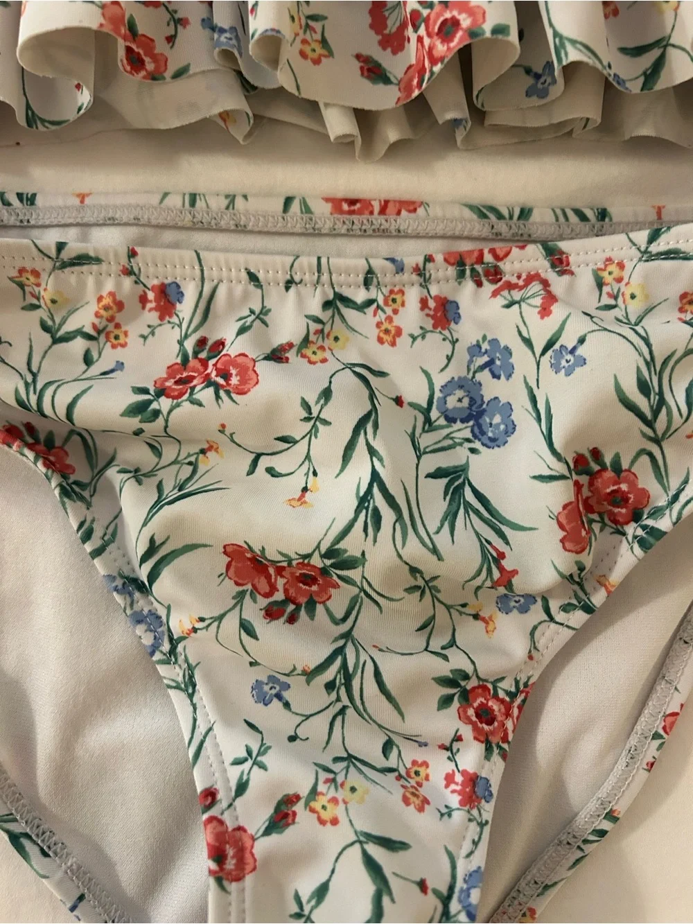 Janie and Jack White Floral Ruffle Two-Piece